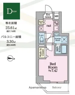 HY'S KAMEARI【1階】の間取り