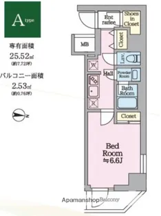 HY'S KAMEARI【6階】の間取り