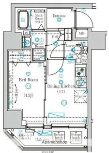 MIND両国【2階】の間取り