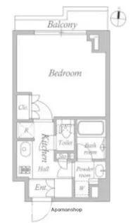 レジデンス清澄白河スクエア【5階】の間取り