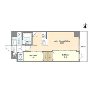 アルファコート梅島【3階】の間取り