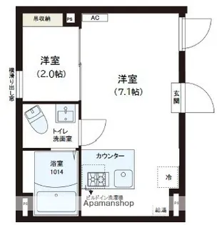 レピュア錦糸町レジデンスⅡ【1階】の間取り