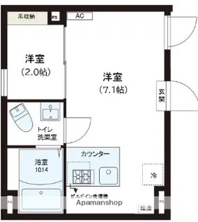 レピュア錦糸町レジデンスⅡ【1階】の間取り