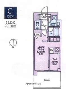 クレストコート東陽町【12階】の間取り
