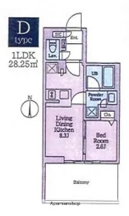 クレストコート東陽町【12階】の間取り