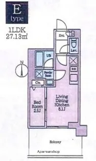 クレストコート東陽町【12階】の間取り