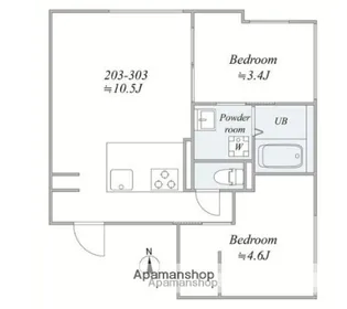 trias292【4階】の間取り