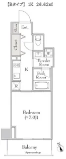 ルミーク門前仲町【4階】の間取り