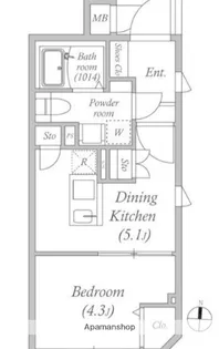 ES−GRANDE門前仲町デュオ【1階】の間取り