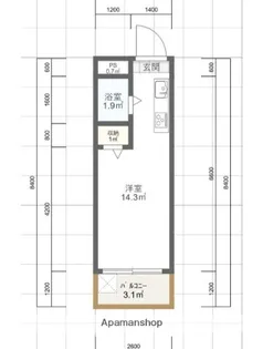 桐マンション【2階】の間取り