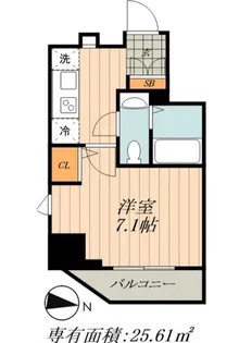アイル カナーレ深川【4階】の間取り