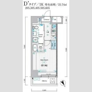 MAXIV ALIVE堀切菖蒲園【4階】の間取り