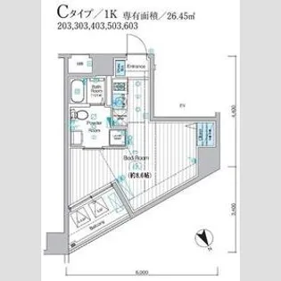MAXIV ALIVE堀切菖蒲園【2階】の間取り