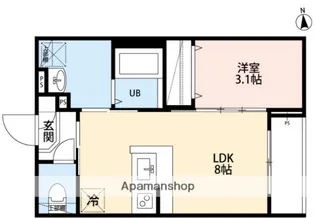 ROBOT HOME 六町Ⅲ【3階】の間取り