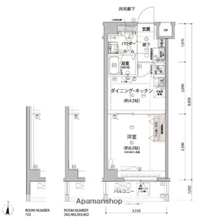 アルコバレーノ亀戸Ⅱ【4階】の間取り