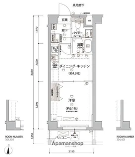 アルコバレーノ亀戸Ⅱ【2階】の間取り