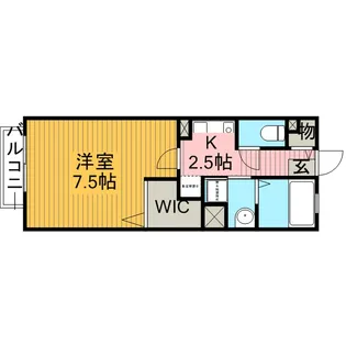 ソレイユEAST【1階】の間取り