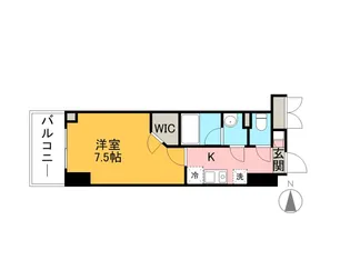 レジディア亀戸【4階】の間取り