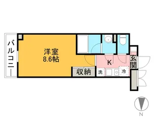 レジディア亀戸【10階】の間取り