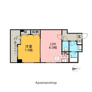 東京都墨田区江東橋2丁目【マンション】の間取り