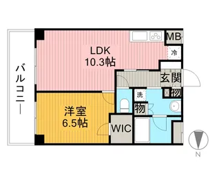 エスティメゾン大島【14階】の間取り