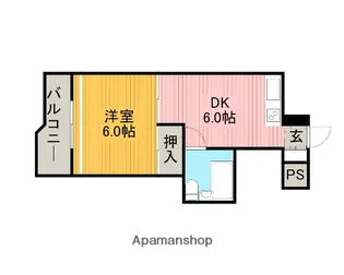 シティーリバーむさしの【1階】の間取り