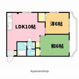 シティーリバーむさしの【2階】の間取り