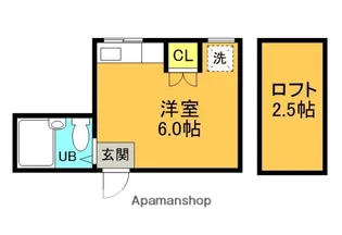 プラムハイツ【2階】の間取り