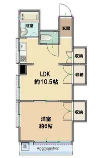 三鷹金子ハイツ【3階】の間取り