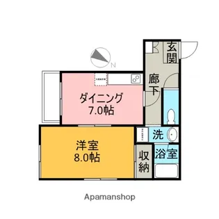 ハイリードセイフウ【5階】の間取り