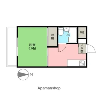 メゾン・バン・ベール【1階】の間取り