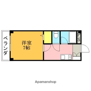 コーポグロリア【1階】の間取り