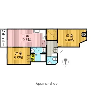 東京都国分寺市泉町1丁目【マンション】の間取り