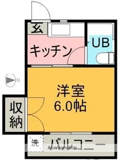 ハウスアオヤマ【1階】の間取り