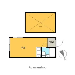ラサ国分寺B号館【1階】の間取り