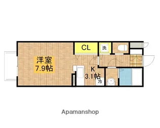 プランドール・レーブ【1階】の間取り