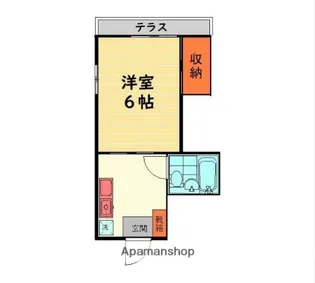 フラッツ武蔵野【2階】の間取り