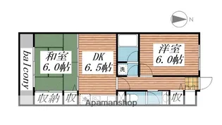 ボザールマンション【1階】の間取り