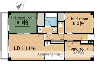 ヴェルデ久我山【5階】の間取り