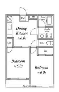 パークサイド三井【2階】の間取り