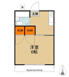 コーポ小嶋【205号室】の間取り