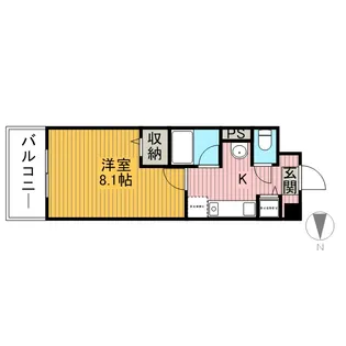 クティールM【1階】の間取り