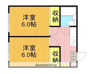 ベルシャトー【307号室】の間取り