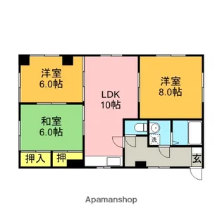 北一レジデンス【1階】の間取り