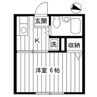 カディカワセⅡ【1階】の間取り