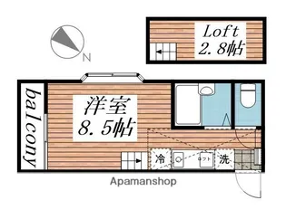 ハイムシブヤ【2階】の間取り