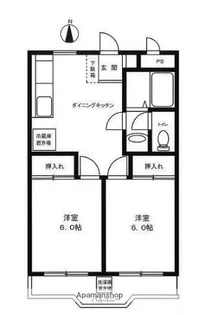 保谷コーポ【2階】の間取り