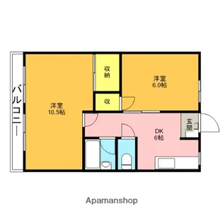 ハイムクローネ【303号室】の間取り