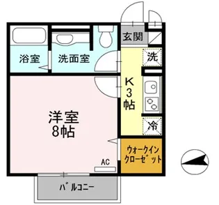 プリムローズ【1階】の間取り