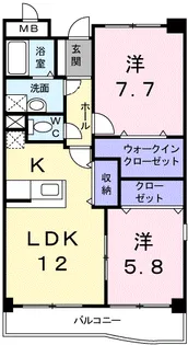 セレーノカーサⅡ【1階】の間取り
